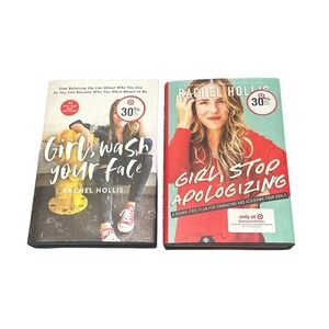 Rachel Hollis Book Bundle Girl Wash Your Face & Girl Stop Apologizing Hardcover